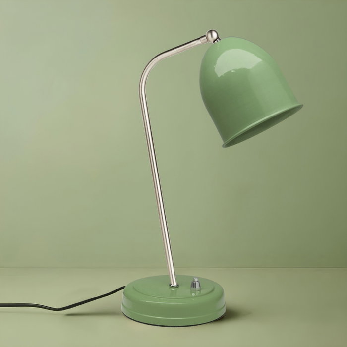 Opviq Lámpara de Mesa de Cuerpo Metálico Verde Opviq Lámpara de Mesa de Cuerpo Metálico Verde
